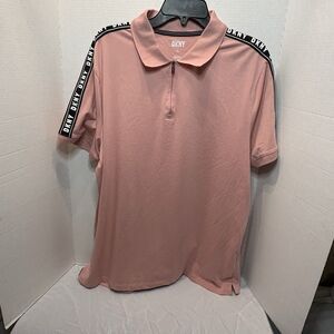 DKNY Men’s 1/4 Zip Polo Size XL Rose Quartz NWT